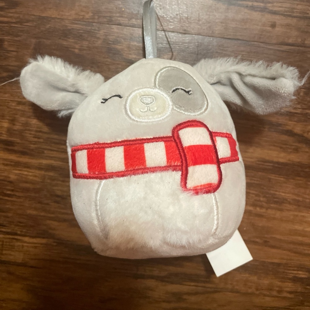 Squishmallows Ivy the Dog with scarf four inches